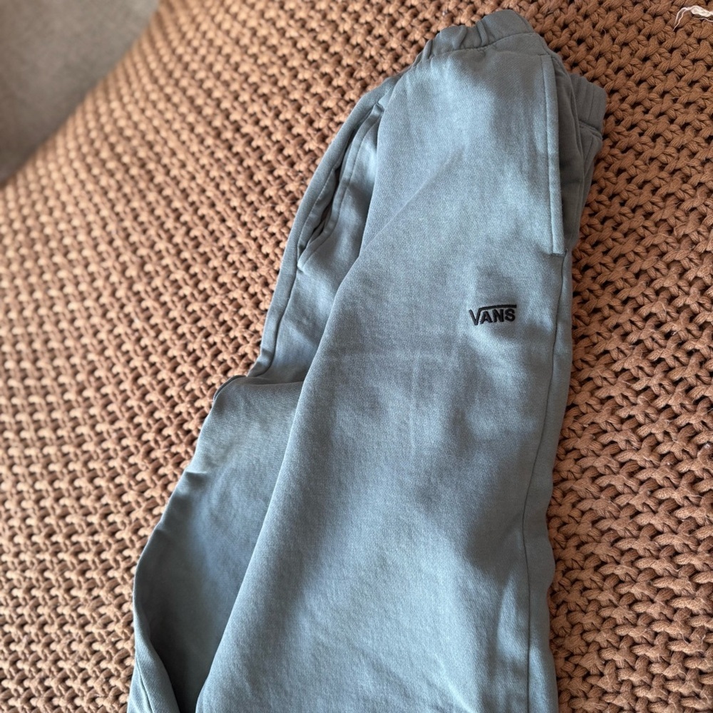 Vans Blue Gray Fleece Jogger Sweatpants Size M Unisex - Picture 7 of 7